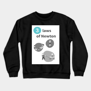 Art! Three laws of Newton Crewneck Sweatshirt